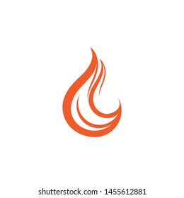 fire flame logo icon template