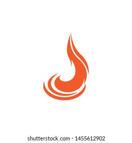 fire flame logo icon template