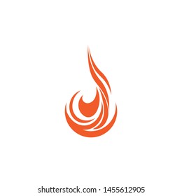 fire flame logo icon template