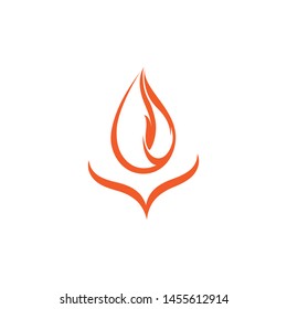 fire flame logo icon template