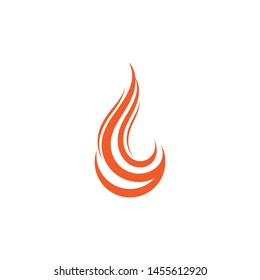 fire flame logo icon template