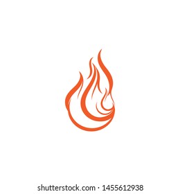 fire flame logo icon template