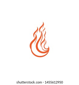 fire flame logo icon template