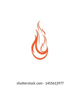 fire flame logo icon template