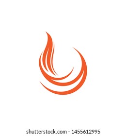 fire flame logo icon template