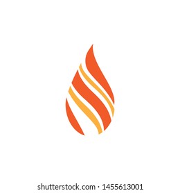 fire flame logo icon template