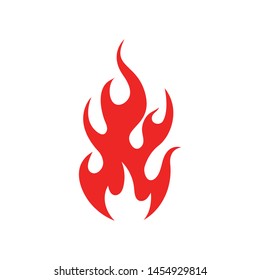 Fire flame Logo icon vector illustration design template