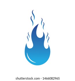 Fire flame Logo icon vector illustration design template