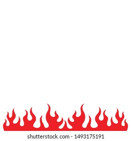 Fire flame Logo icon vector illustration design template