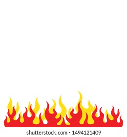 Fire flame Logo icon vector illustration design template