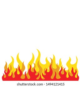 Fire flame Logo icon vector illustration design template