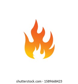 Fire flame Logo icon vector illustration design template