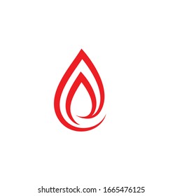 Fire flame Logo icon vector illustration design template