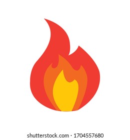 Fire flame Logo icon vector illustration design