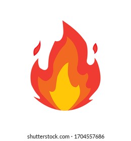 Fire Flame Logo Icon Vector Illustration Design