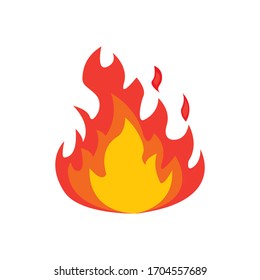 Fire flame Logo icon vector illustration design