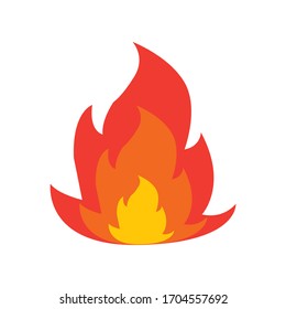 Fire flame Logo icon vector illustration design