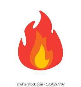 Fire flame Logo icon vector illustration design