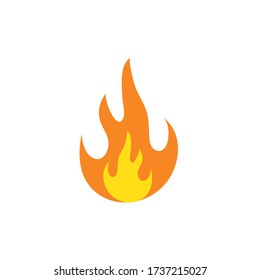 Fire flame Logo icon vector illustration design template