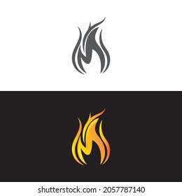 fire flame logo icon vector illustration template design