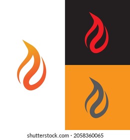 fire flame logo icon vector illustration template design