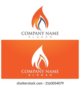 fire flame logo icon vector illustration template design