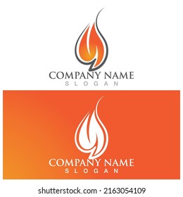 fire flame logo icon vector illustration template design