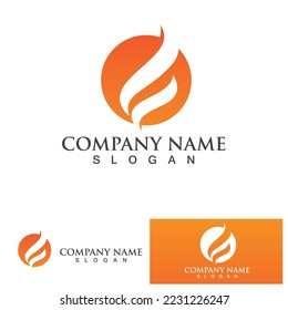 fire flame logo icon vector design template