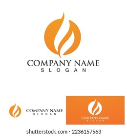 fire flame logo icon vector design template