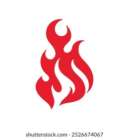 Fire flame logo icon vector