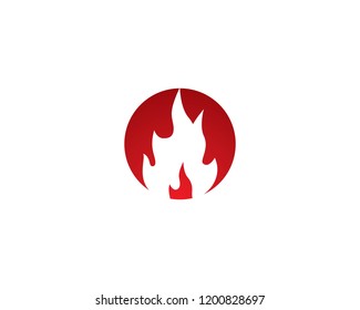 Fire flame logo illustration