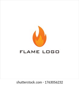 Plantilla de ilustración del logotipo de llama de fuego