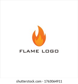 Fire flame logo illustration template