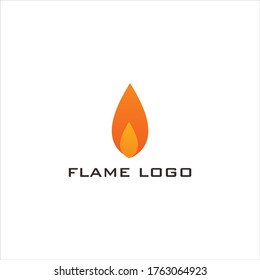 Fire flame logo illustration template