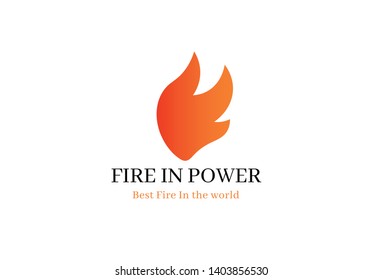 Fire Flame Logo - Red fire flat icons and pictograms isolated on white background for danger concept logo