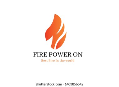 Fire Flame Logo - Red fire flat icons and pictograms isolated on white background for danger concept logo