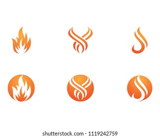 Fire And Flame Logo Symbols