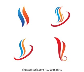 Fire flame Logo Template