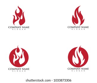 fire flame logo template