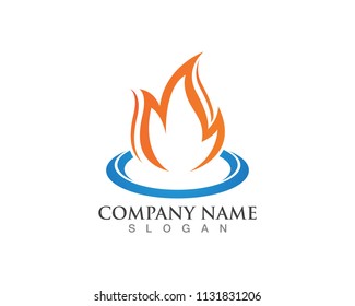 Fire flame Logo Template