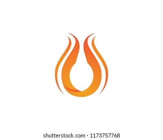 Fire flame logo Template