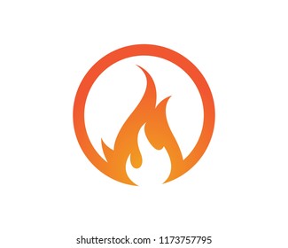 Fire flame logo Template