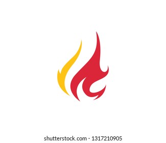Fire flame Logo Template
