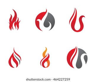 Fire flame Logo Template