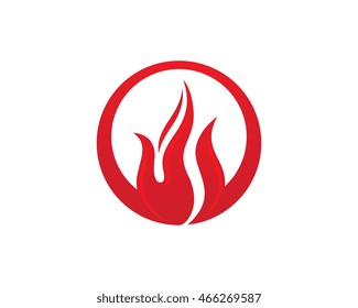 Fire flame Logo Template