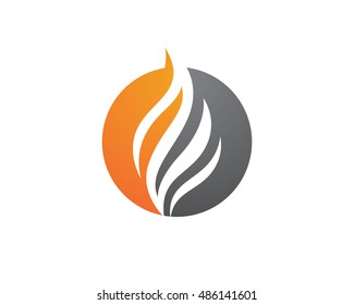 Fire flame Logo Template