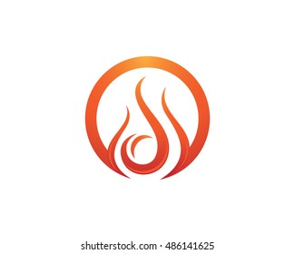 Fire flame Logo Template