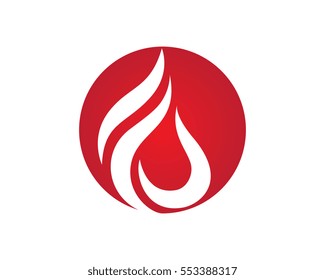Fire flame Logo Template