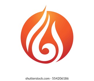 Fire flame Logo Template