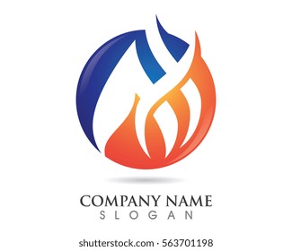 Fire flame Logo Template